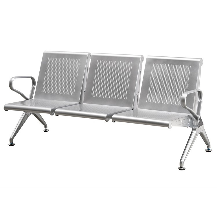 三角款不锈钢机场连排椅