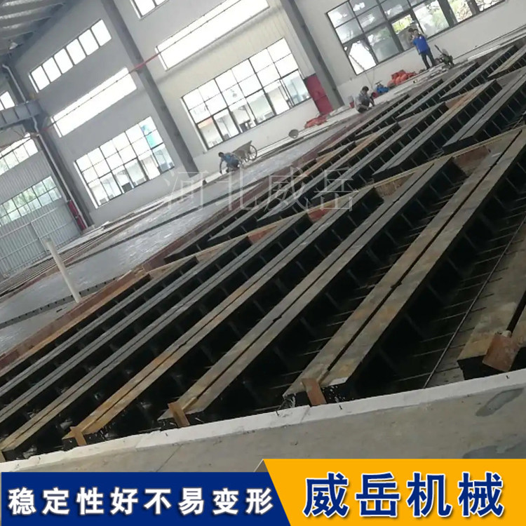 T型槽地轨 0级试验铸铁轨道 预埋式带地脚螺栓 按图加工