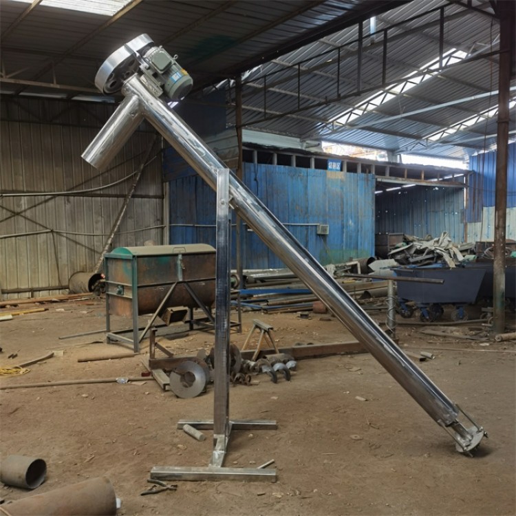 不锈钢管式螺旋提升机  螺杆自动上料机