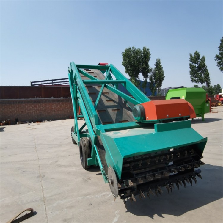 可移动式青贮窖取料机 养殖饲草刮料机