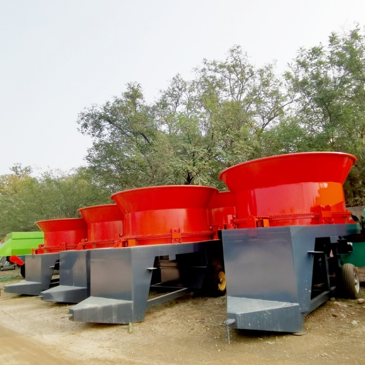 下出料圆盘秸秆粉碎机 转盘式草捆稻草破碎机