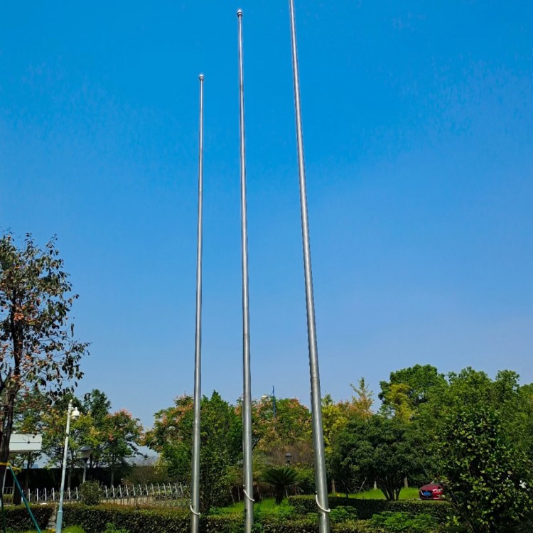 哈密地区旗杆新疆学校操场旗杆铝合金旗杆电动锥形旗杆