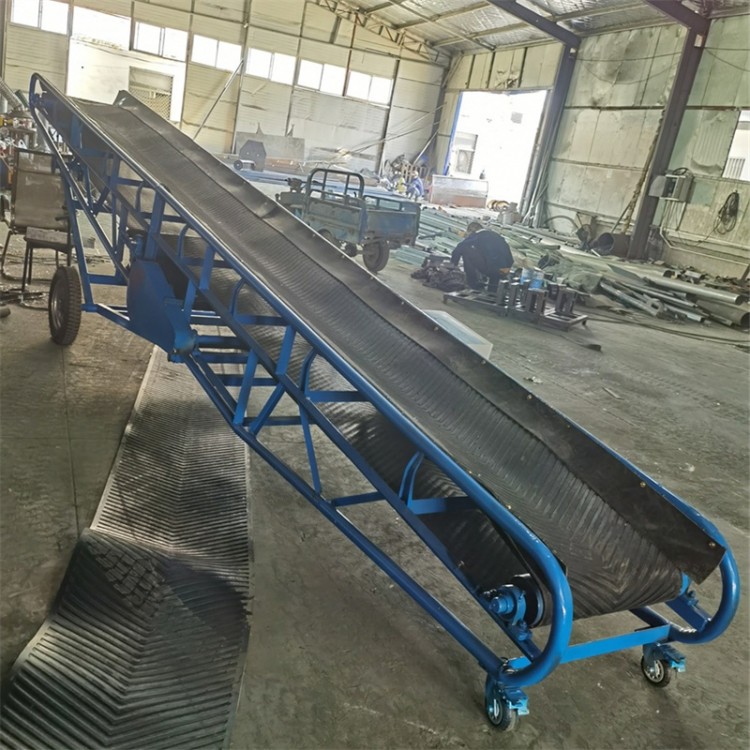 沙土水泥皮带爬坡上料机 带式输送机