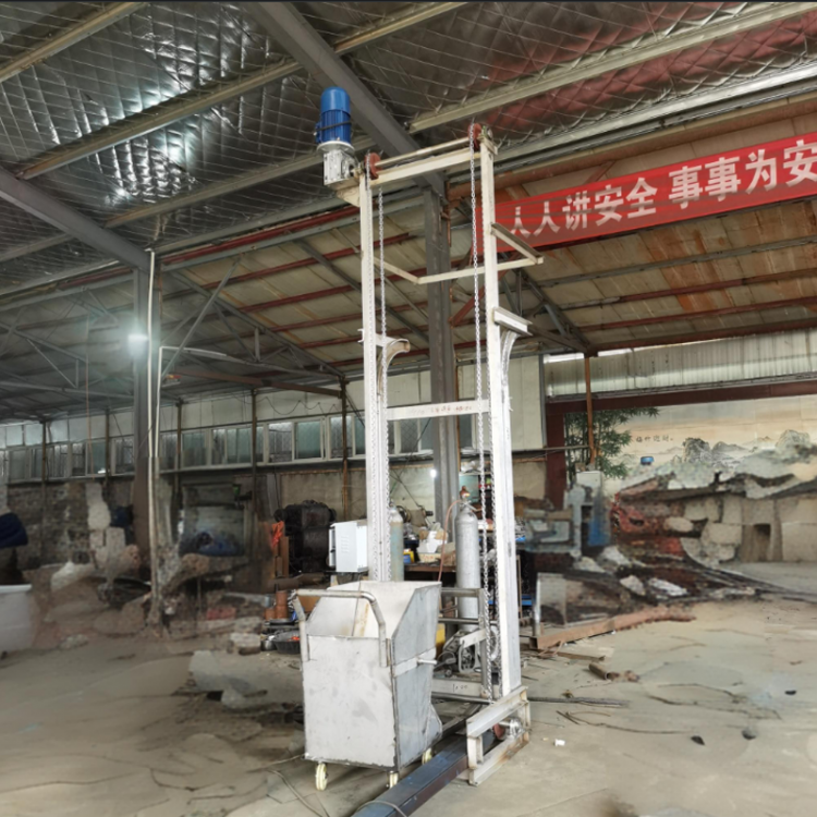 简易单斗式上料机 化工颗粒翻斗提升机