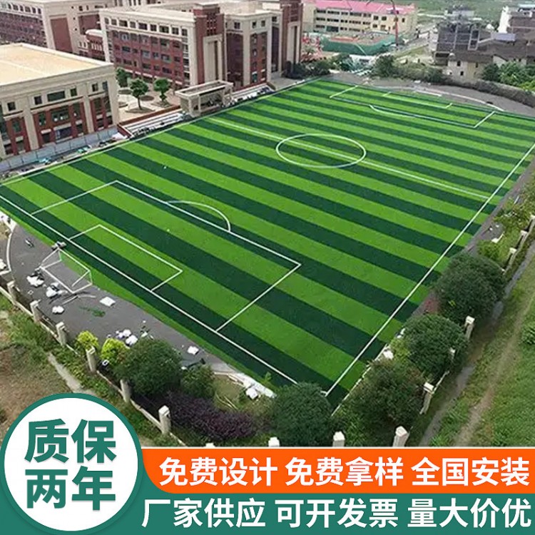 人造草坪 塑料假草坪铺设施工 足球场翻新