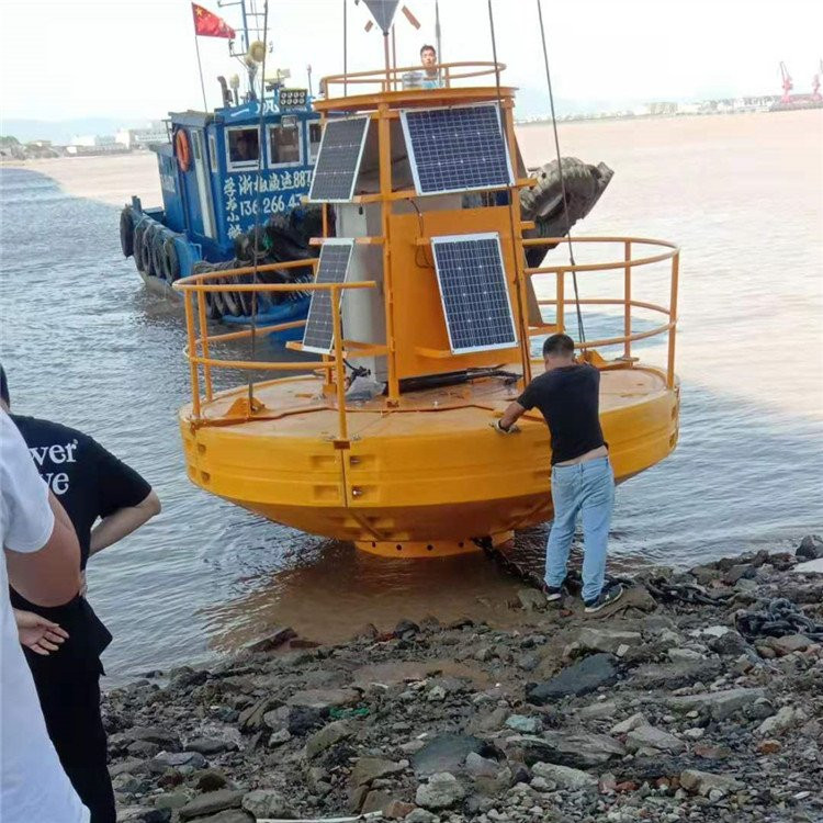 超大型海洋航道障碍物警戒塑料浮标 锚系固定聚乙烯浮鼓