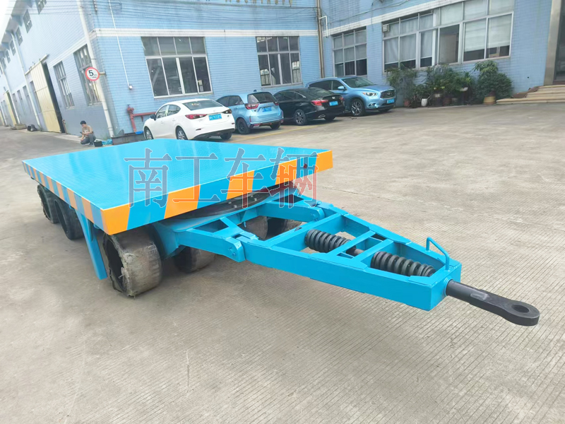 40吨重型平板拖车 无动力牵引全挂工具拖车