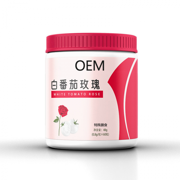 白番茄玫瑰片压片糖果膳食营养补充OEM源头厂家贴牌定制代加工