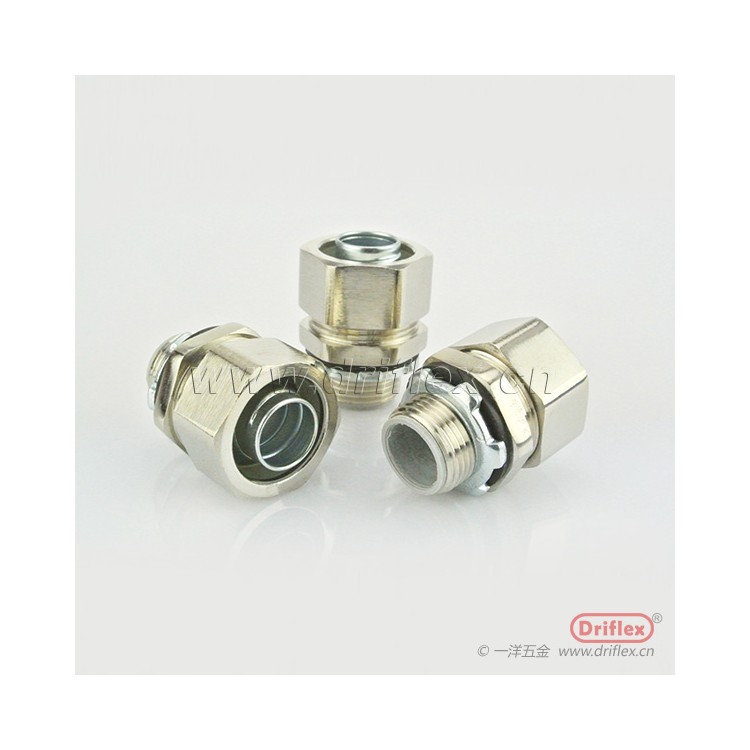 316不锈钢直接头外螺纹金属软管连接器NPT3/8“~4”