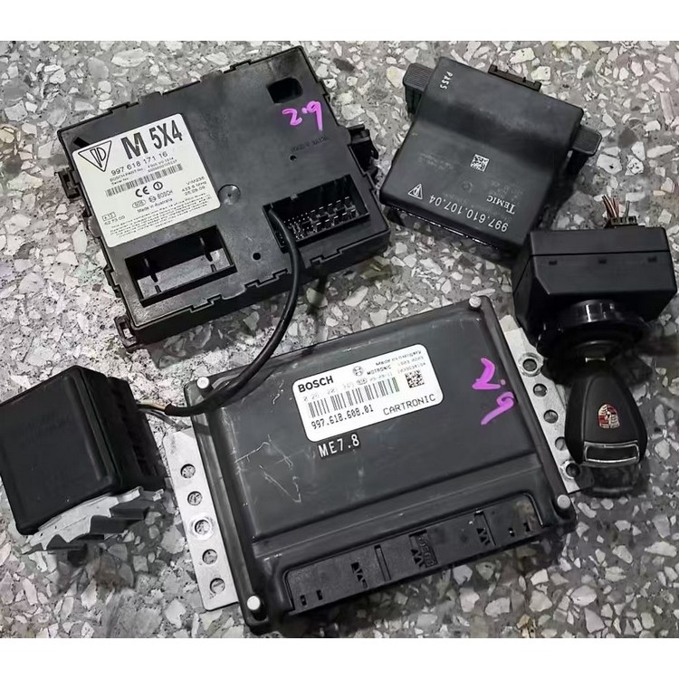 保时捷987-2 2.9点火一套 发动机电脑 车身模块