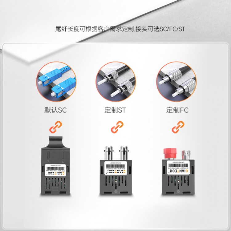 1x9模块带短纤跳线0.55CM尾纤百兆单模SC/FC/ST