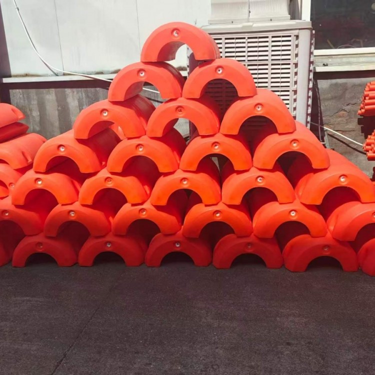组合式管道浮筒 高浮力耐腐抽沙疏浚管线水上托管浮体
