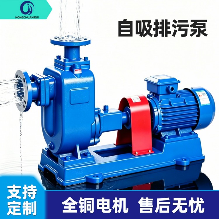 ZW自吸排污泵 大流量高自吸 无堵塞耐磨污水抽送泵