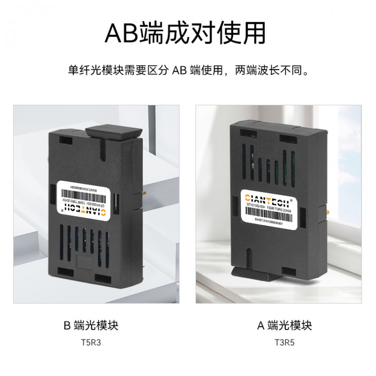 1X9155M百兆单模单纤SC口20KM光模块收发器模块
