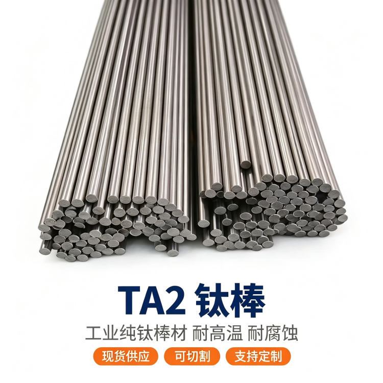 TA2纯钛棒 TC4高强度钛合金棒 工业实心钛圆棒