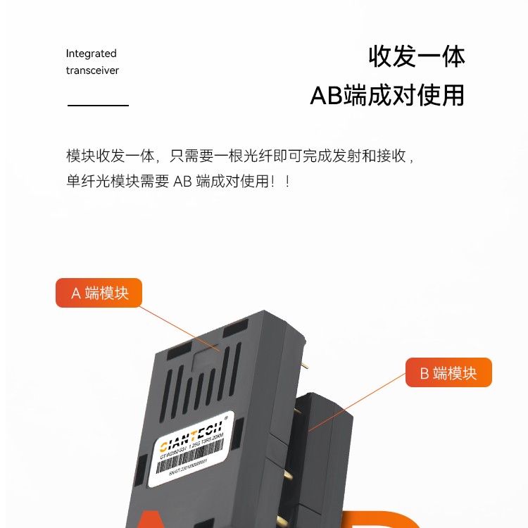 1X9光模块1.25G单模单纤SC20~100公里1310