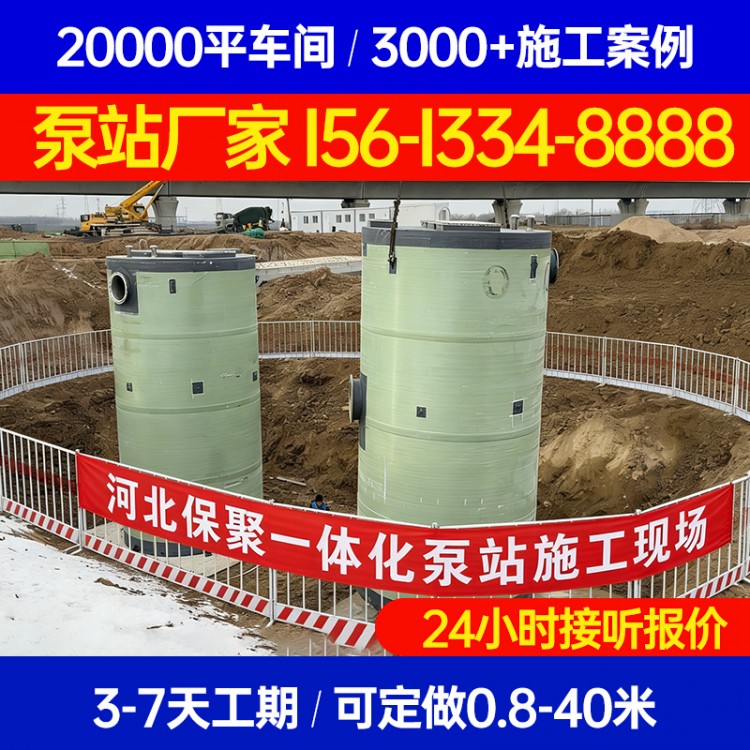 一体化雨水提升泵站湿式雨水提升全自动集成