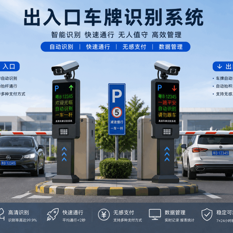 自动停车收费系统 停车场管理系统 道闸收费设备