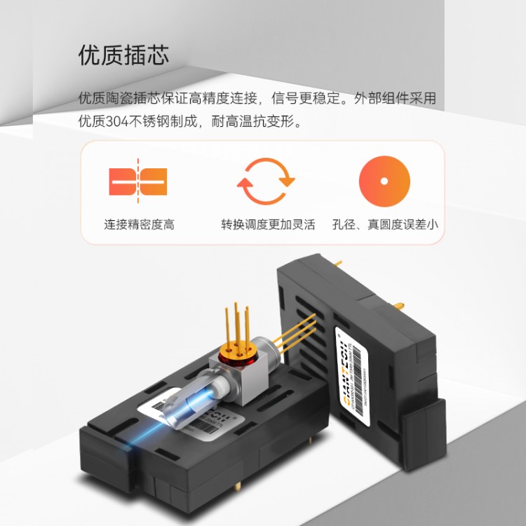 全新TTL单模单纤光模块12M20公里SC收发一体串口单片机