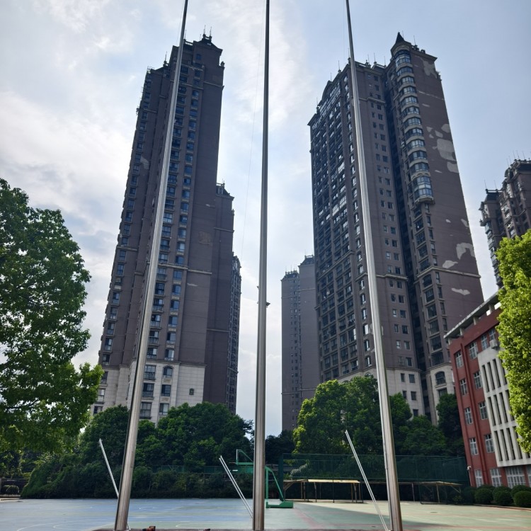 衡阳幼儿园旗杆操场旗杆衡阳自动升降锥形不锈钢旗杆