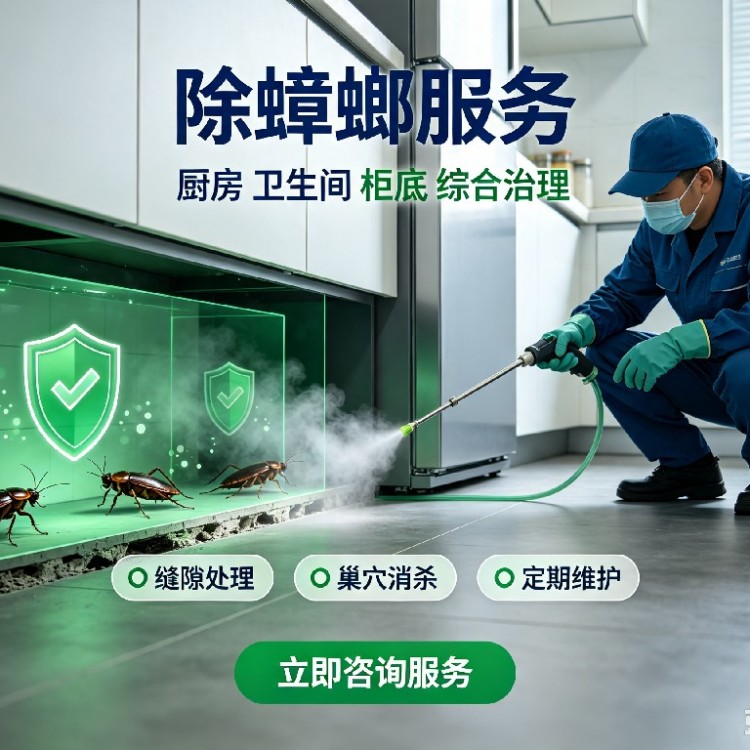  秦皇岛专业灭蟑螂、专业上门除蟑螂、灭蟑螂服务、质保一年