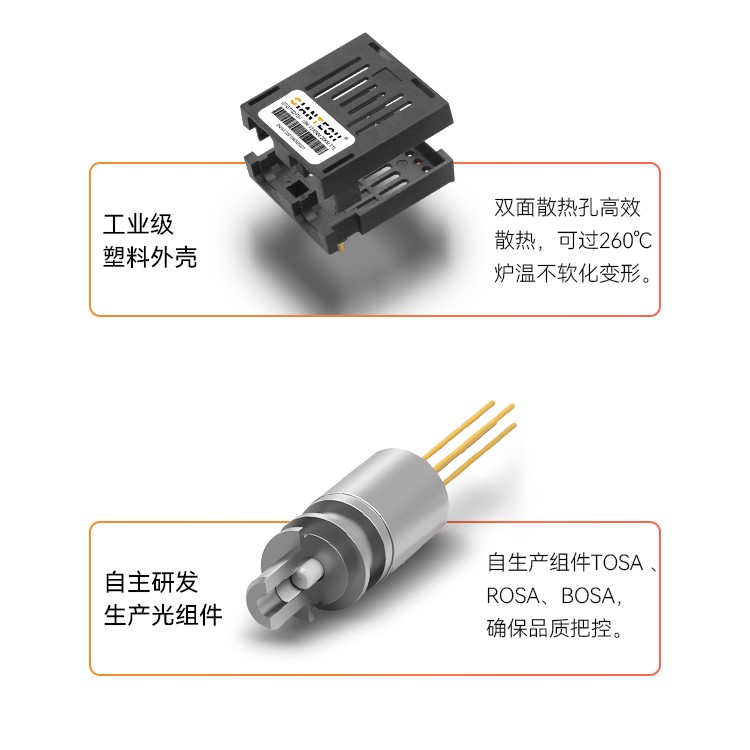 全新10M光模块单模双纤ST工业级20公里用于异步通信