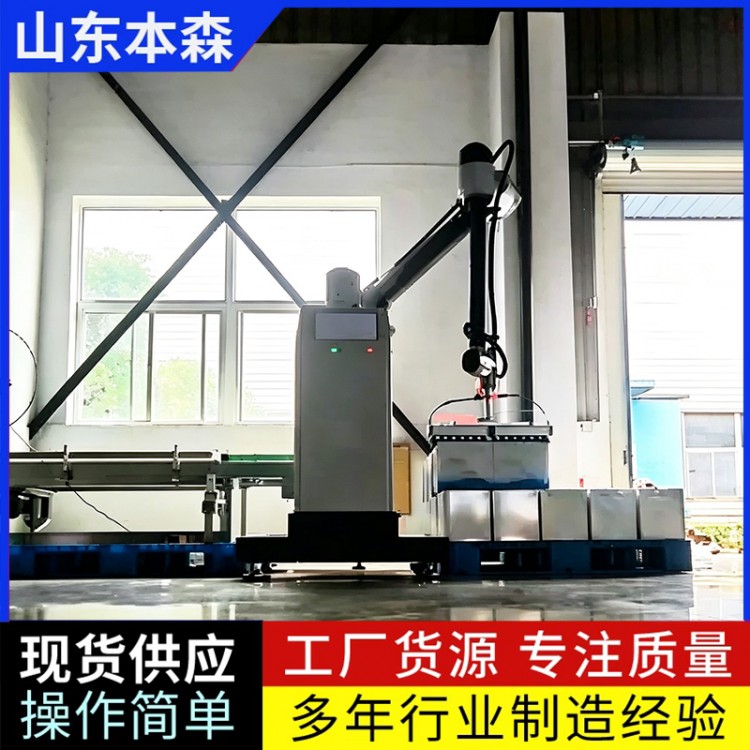 箱装矿泉水协作码垛机器人
