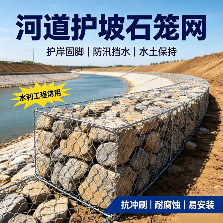石笼网 格宾网 雷诺护垫 水利护坡固滨笼源头厂家