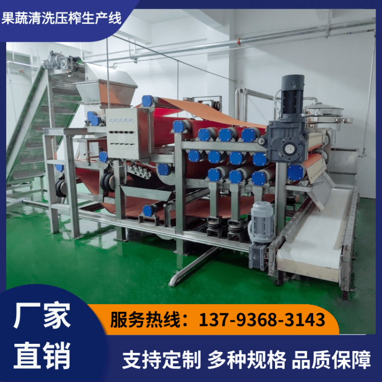 果蔬清洗压榨生产线