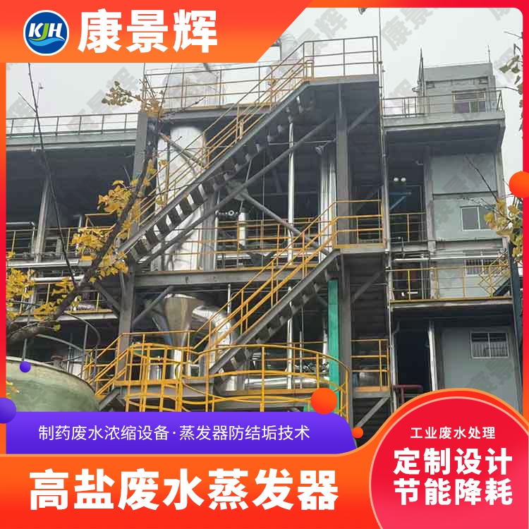 焦化浓盐水蒸发结晶器 康景辉工业高盐废水蒸发器 按需定制