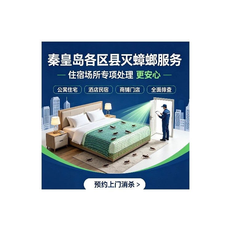 秦皇岛各区县除蟑螂、灭蟑螂服务常遇到的问题解答