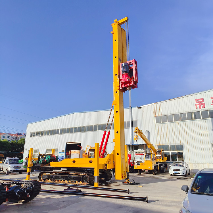 高层地基长螺旋打桩机 履带式建筑地基钻孔机 CFG灌浆钻机
